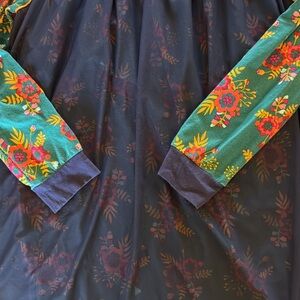 Matilda Jane Floral Kids Dress - Green and Navy